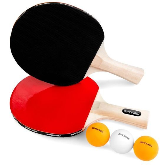 Spokey JOY SET-Sada pingpong, 2 pálky, 3 míčky, rovná rukojeť