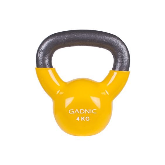 Gadnic kovový vinylový kettlebell, 4 kg