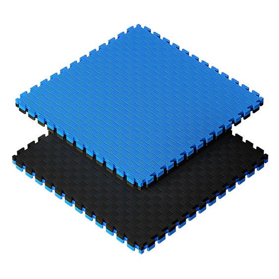 Sportago Tatami Taekwondo podložka 100x100cm čierno-modrá