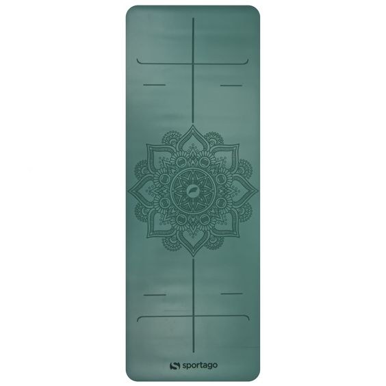 Gumová jogová podložka Sportago Amita 185x68x0,45 cm