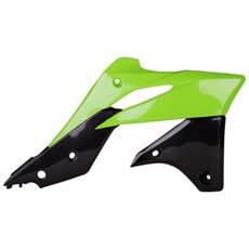SPOILERY CHLADIČE POLISPORT 8416900001 (PÁR) ZELENÁ 05/ČERNÁ PRO KAWASAKI KX 250 (F) 4T 2013-2016