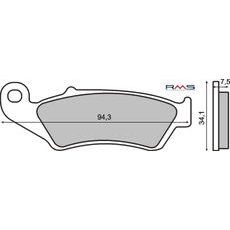 BRZDOVÉ DESTIČKY RMS 225100920 ORGANICKÉ