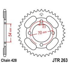Řetězová rozeta JT JTR 263-36 36 zubů, 428