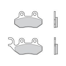 BRZDOVÉ DESTIČKY BREMBO 07005 CC SCOOTER