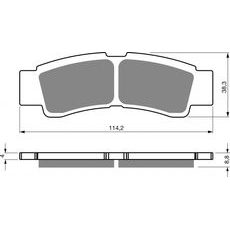 BRZDOVÉ DESTIČKY GOLDFREN 412 S33 STREET FRONT