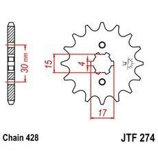 Řetězové kolečko JT JTF 274-13 13 zubů, 428
