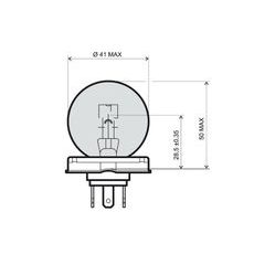 PŘEDNÍ SVĚTLO RMS 246510101 P45T 12V 45/40W