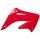 Spoilery chladiče POLISPORT 8427000007 (pár) červená CR 04 pro HONDA CR 125 R 2002-2007, HONDA CR 250 R 2002-2007