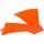Spoilery chladiče POLISPORT 8429500001 (pár) oranžová KTM pro KTM SX 65 2002-2008