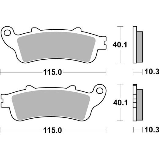 BRZDOVÉ DESTIČKY BREMBO 07HO52SP