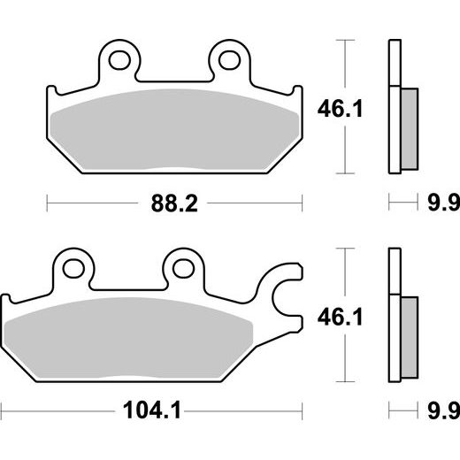 BRZDOVÉ DESTIČKY BREMBO 07GR97SD