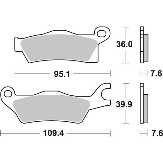 BRZDOVÉ DESTIČKY BREMBO 07GR27SD