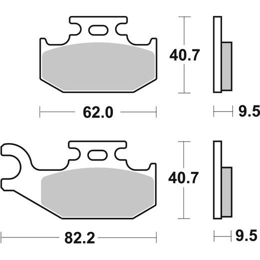 BRZDOVÉ DESTIČKY BREMBO 07GR50SD