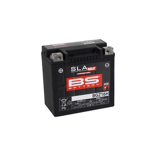 TOVÁRNĚ AKTIVOVANÁ MOTOCYKLOVÁ BATERIE BS-BATTERY BGZ16H (FA) SLA MAX