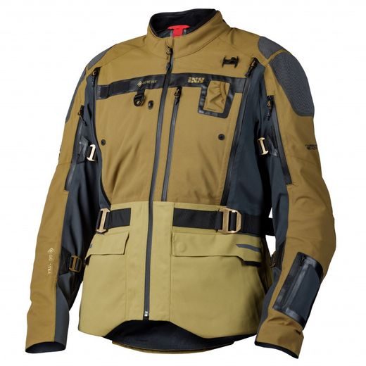 BUNDA S LAMINOVANOU MEMBRÁNOU IXS VENTURE-GTX 1.1 X2-001407 ZLATOHNĚDÁ – POUŠTNÍ HNĚDÁ – BŘIDLICOVĚ ŠEDÁ 2XL (KRÁTKÁ)
