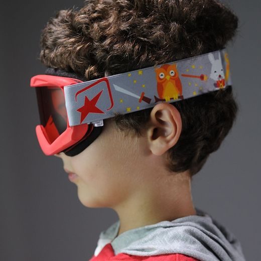 BRÝLE ARIETE SNOWY - KIDS 14930-ROG ČERVENÉ, ORANŽOVÁ SKLA ZOO PÁSEK