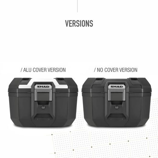 VRCHNÍ KUFR NA MOTORKU SHAD TERRA TR41 D0TR41200 HLINÍK