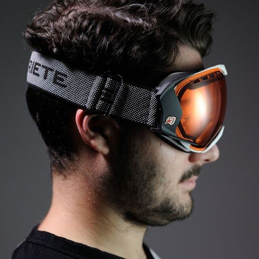 BRÝLE ARIETE MANTIS 13940-BNO BÍLÁ ČERNÉ ÚCHYTY, ORANŽOVÉ SKLO