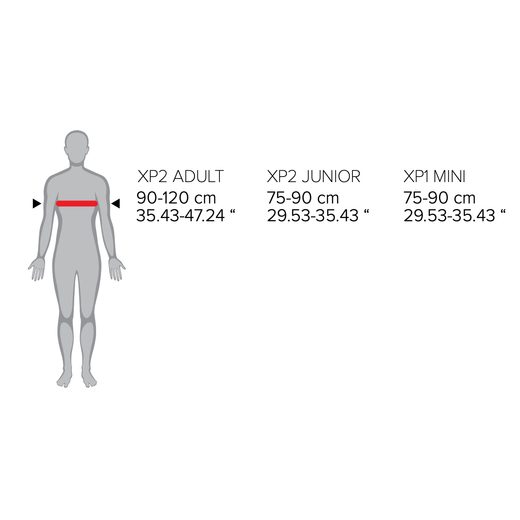 CHRÁNIČ HRUDI POLISPORT XP2 JUNIOR 8000700005 KOUŘOVĚ ČERNÁ/ČERNÁ/KOUŘOVĚ ČERNÁ