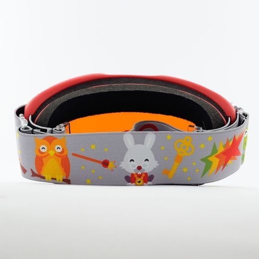 BRÝLE ARIETE SNOWY - KIDS 14930-ROG ČERVENÉ, ORANŽOVÁ SKLA ZOO PÁSEK