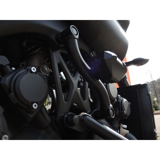 OCHRANNÉ RÁMY MOTORU RDMOTO CF117KDSLD MATNÁ ČERNÁ VRCHNÍ PRO YAMAHA V-MAX 1700 2009-2014