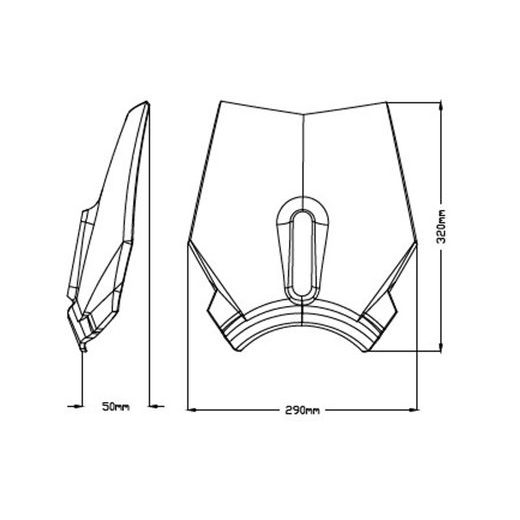 PLEXI ŠTÍT PUIG NEW. GEN SPORT 3858N ČERNÝ