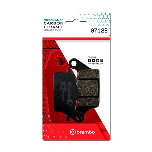 BRZDOVÉ DESTIČKY BREMBO 07122 BRZDOVÉ DESTIČKY PRO SKÚTRY CC