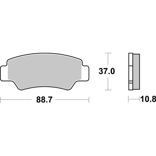 BRZDOVÉ DESTIČKY BREMBO 07KS09SD