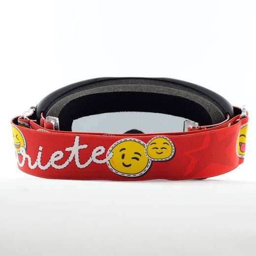 BRÝLE ARIETE SNOWY - KIDS 14930-NAR ČERNÉ, MODRÉ SKLA SMILE PÁSEK