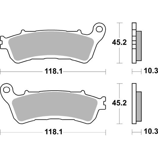 BRZDOVÉ DESTIČKY BREMBO 07HO66SP