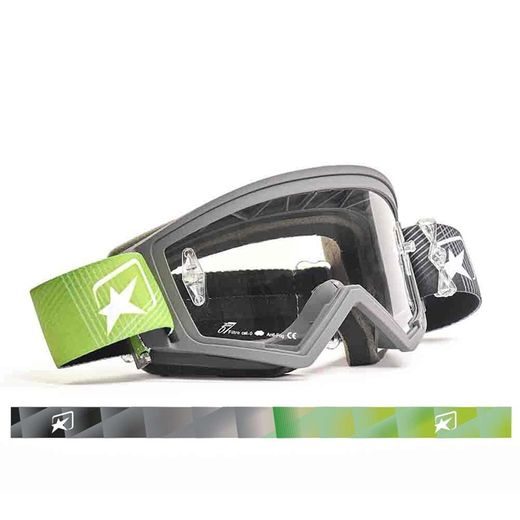 BRÝLE ARIETE MUDMAX MIRAGE 14970-MNV ČERNO-ZELENÉ - PRŮHLEDNÉ SKLA S ČEPY