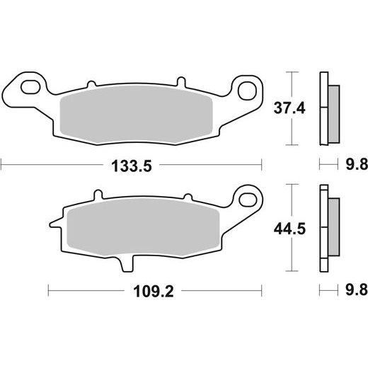 BRZDOVÉ DESTIČKY BREMBO 07SU16SP