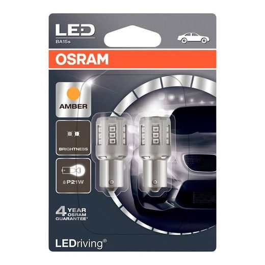 LED SADA PRO DODATEČNOU MONTÁŽ OSRAM 246515021 7456YE-02B BA15S (P21W) BLISTER (2 KUSY)