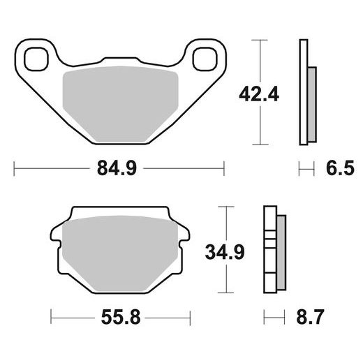 BRZDOVÁ DESTIČKA BREMBO 07GR0416 CC ROAD