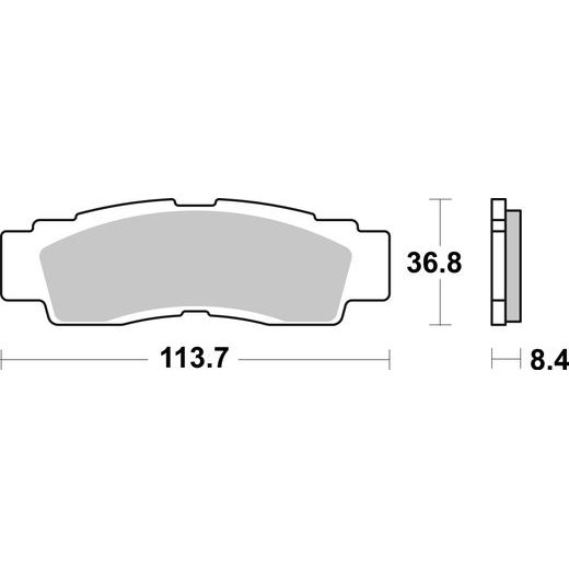 BRZDOVÉ DESTIČKY BREMBO 07YA56SD