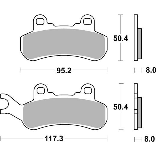 BRZDOVÉ DESTIČKY BREMBO 07GR92SX