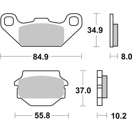 BRZDOVÉ DESTIČKY BREMBO 07SU11SX