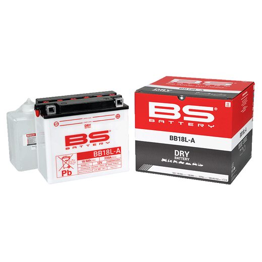 KONVENČNÍ MOTOCYKLOVÁ BATERIE BS-BATTERY BB18L-A VČETNĚ BALENÍ KYSELINY