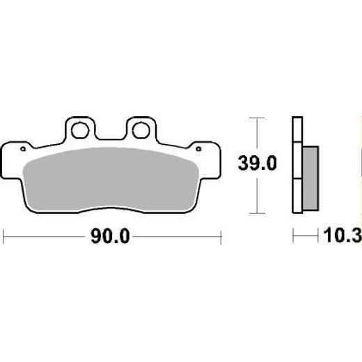 BRZDOVÉ DESTIČKY BREMBO 07092 BRZDOVÉ DESTIČKY PRO SKÚTRY CC