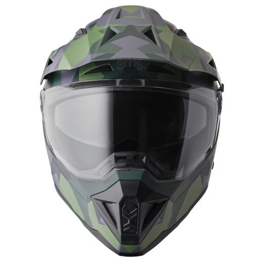 ENDURO HELMA GMS ADVENTUS CAMO ZG15002 MATNĚ ZELENO-ČERNO-MASKÁČOVÁ XS