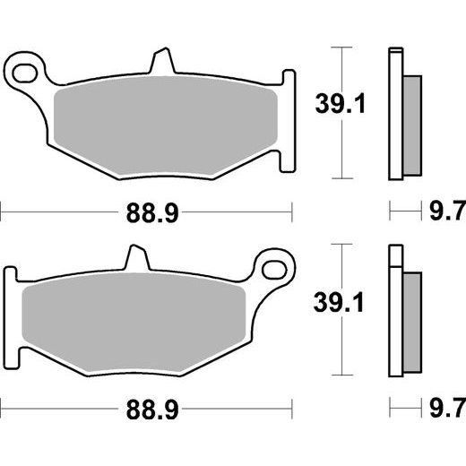 BRZDOVÉ DESTIČKY BREMBO 07SU32SP