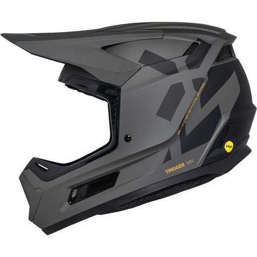 MOTOKROSOVÁ PŘILBA IXS TRIGGER MX 1.0 GRAPHIC MIPS X1-530206 MATNĚ ČERNO-ORANŽOVÁ M