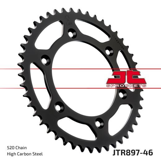 ŘETĚZOVÁ SADA EK - ZLATÝ ŘETĚZ 520 DEX, X-KROUŽEK, KOLEČKO JT POGUMOVANÉ, ROZETA JT PRO KTM SMR 450 2023-2024