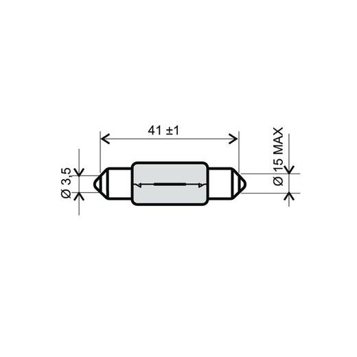 PŘEDNÍ SVĚTLO RMS 246510141 T15X44 12V 15W