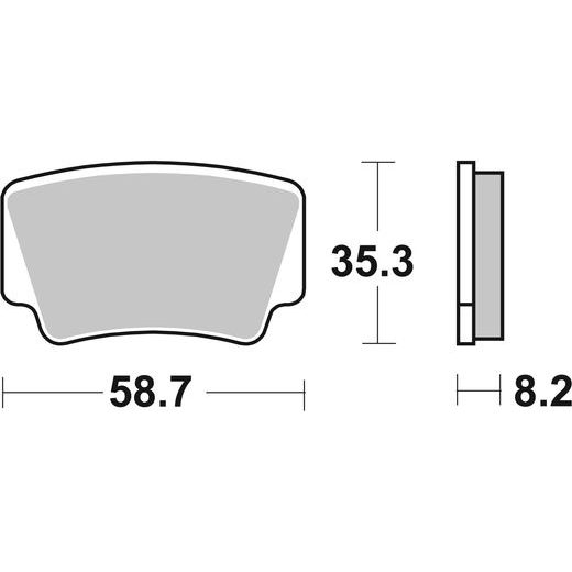 BRZDOVÉ DESTIČKY BREMBO 07GR08SD
