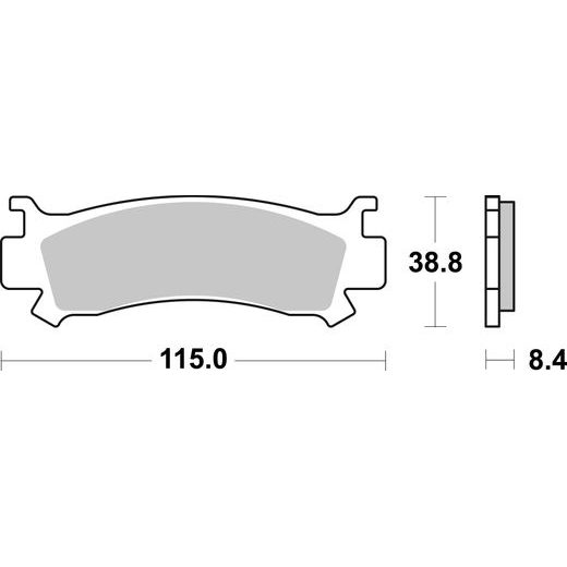 BRZDOVÉ DESTIČKY BREMBO 07HO68SD