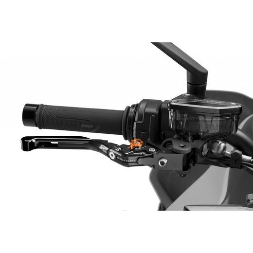 PÁČKA BRZDY BEZ ADAPTÉRU PUIG 4.0 414NNT ROZŠIŘITELNÁ SKLÁDACÍ ČERNÁ/ORANŽOVÁ