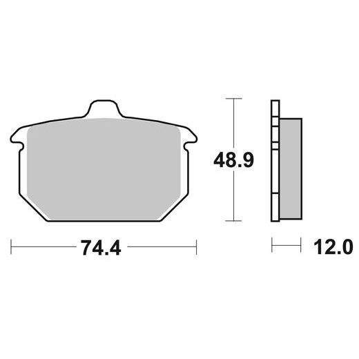 BRZDOVÁ DESTIČKA BREMBO 07HD0413 CC ROAD