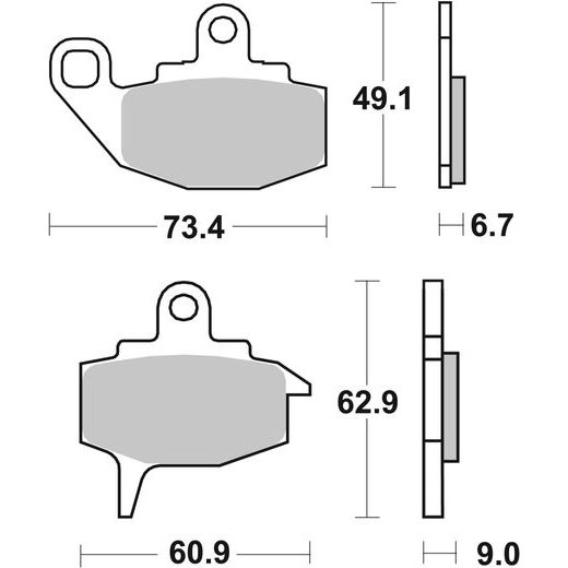 BRZDOVÉ DESTIČKY BREMBO 07KA10TT