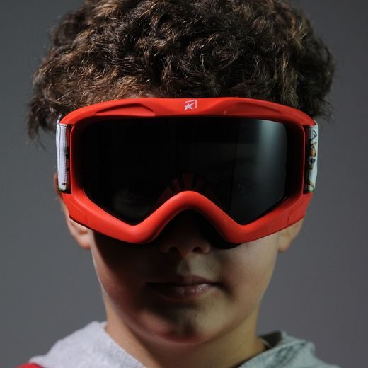 BRÝLE ARIETE SNOWY - KIDS 14930-RAV ČERVENÉ, ORANŽOVÁ SKLA OWLS PÁSEK